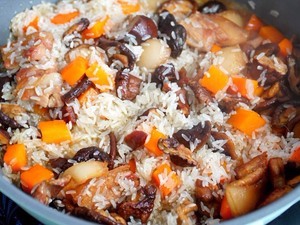 闽南咸饭制作过程