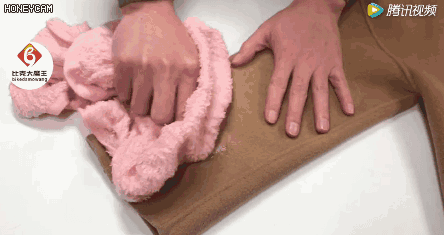 大衣脏了，不用洗不用晒，一条毛巾就搞定！