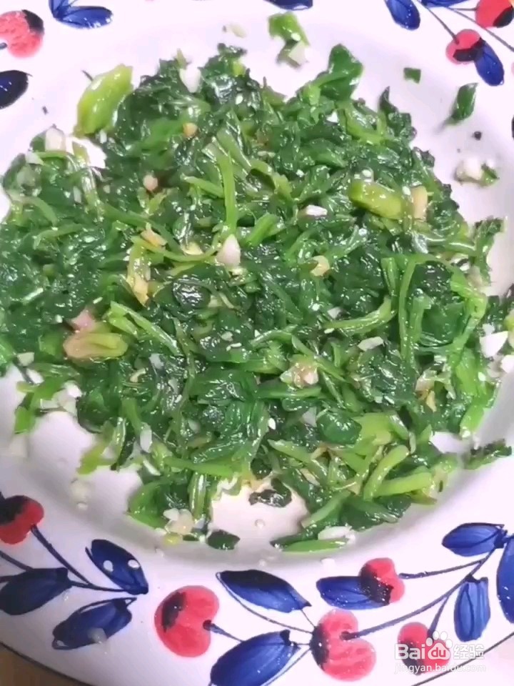 凉拌菠菜的做法