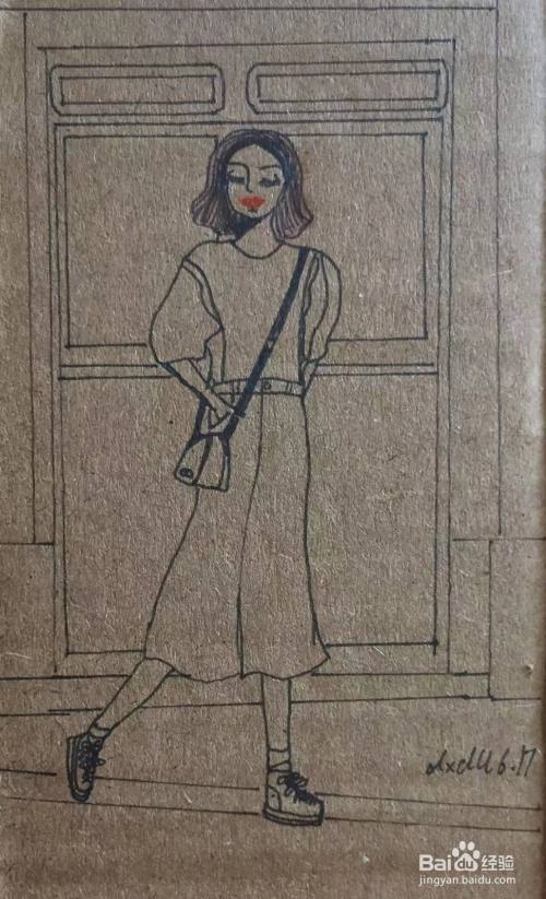 彩铅画教程之英语老师杨慧