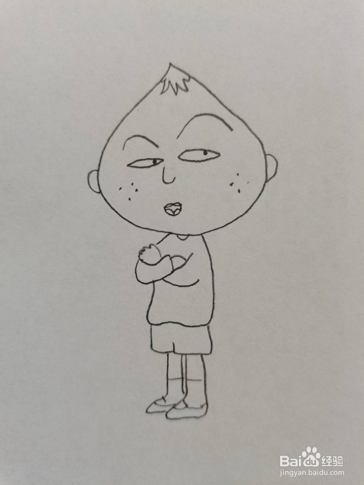 铅笔画动画人物永泽