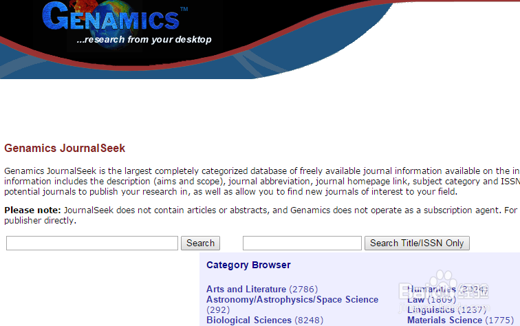 查找Journal Citation Report的期刊全名及网址