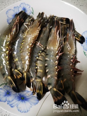 油爆黑虎虾的做法