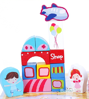 方圆木玩积木玩具教宝宝怎样快乐学习