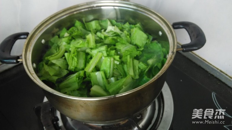 白灼油麦菜的做法