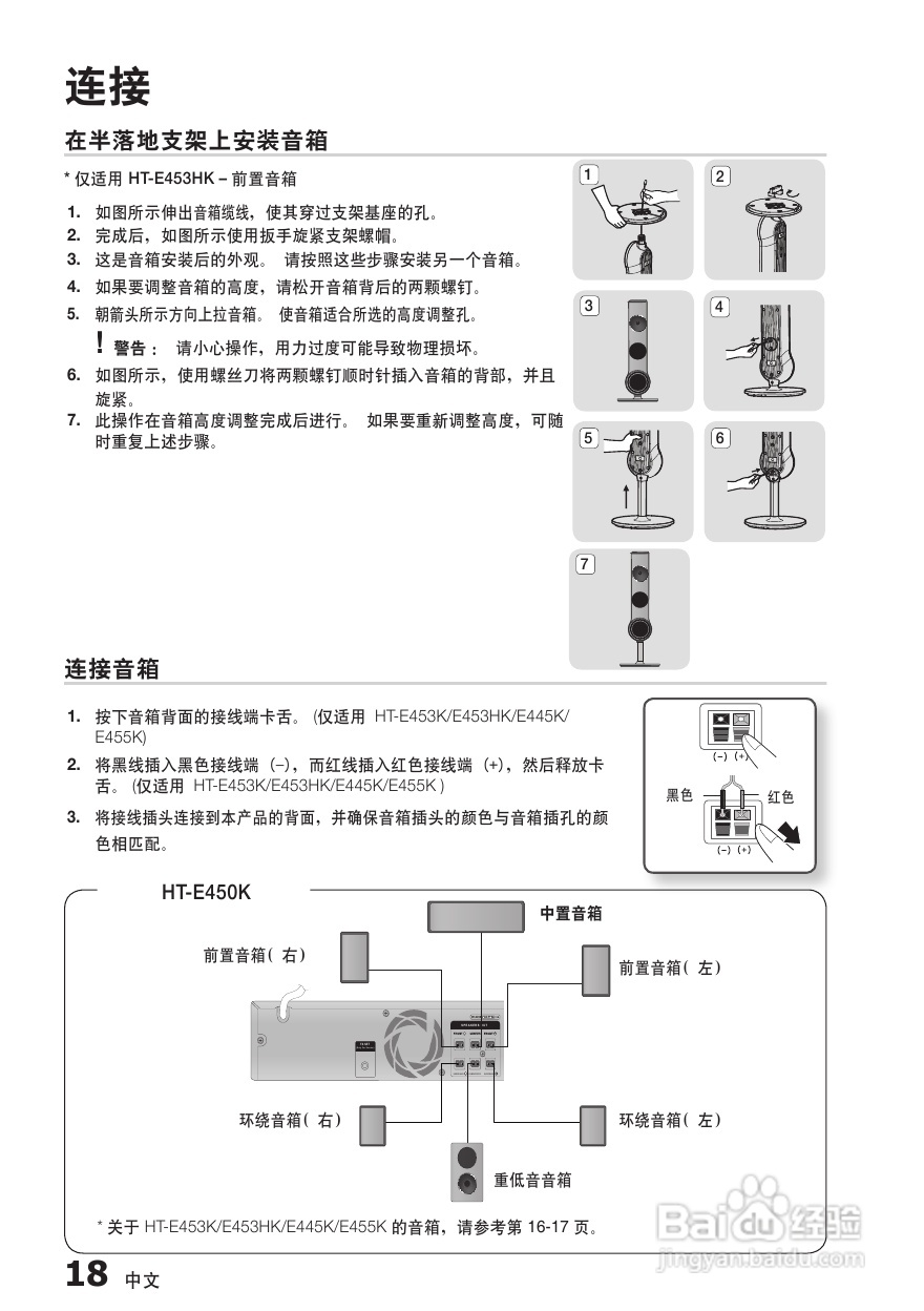 三星HT-E455K家庭影院使用说明书:[1]