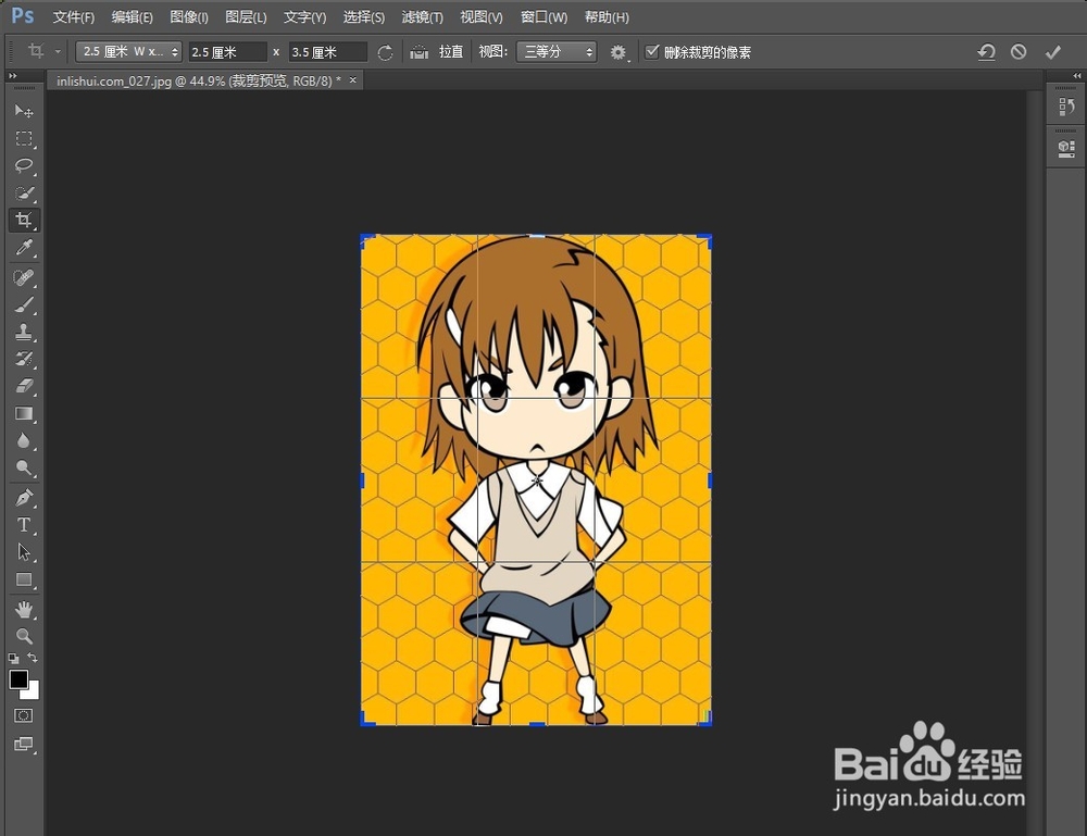 如何用photoshop cs6 制作各种尺寸的证件照