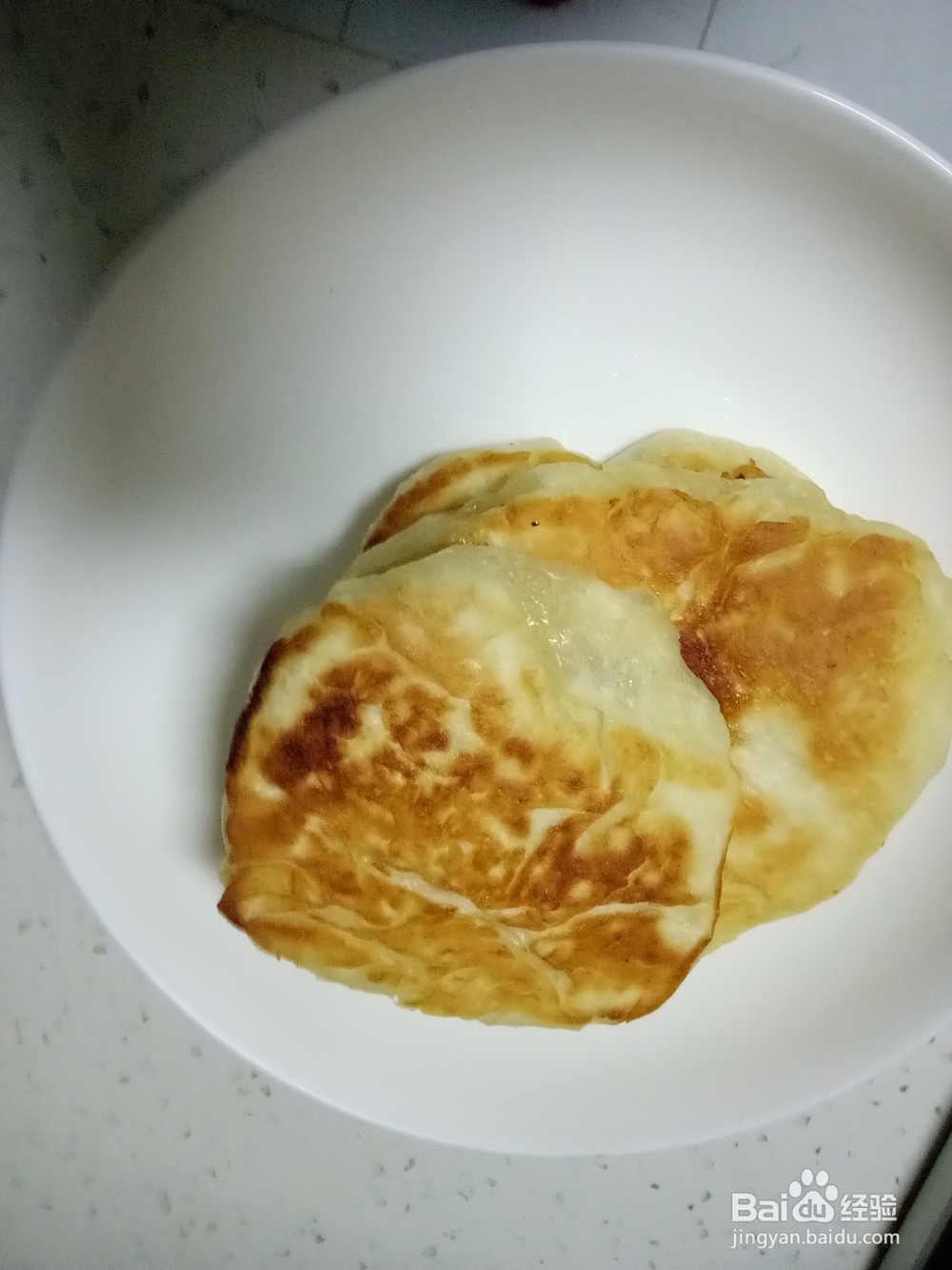 烙饼贴鸡蛋火腿