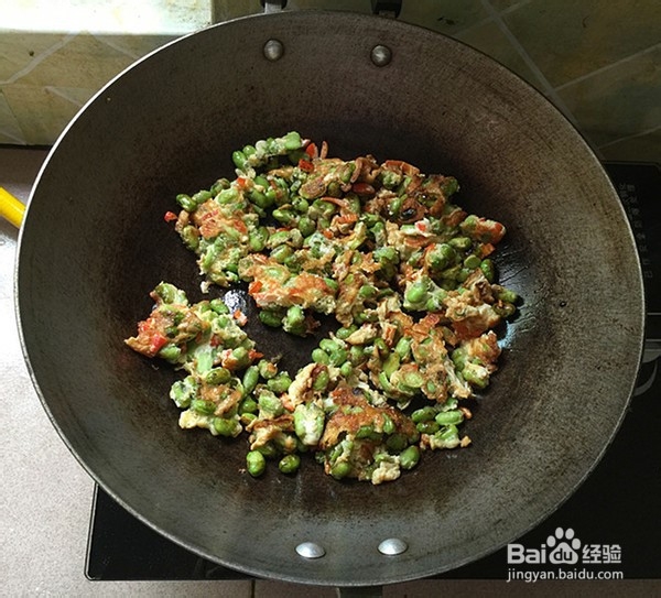 毛豆米煎鸡蛋的烹饪方法