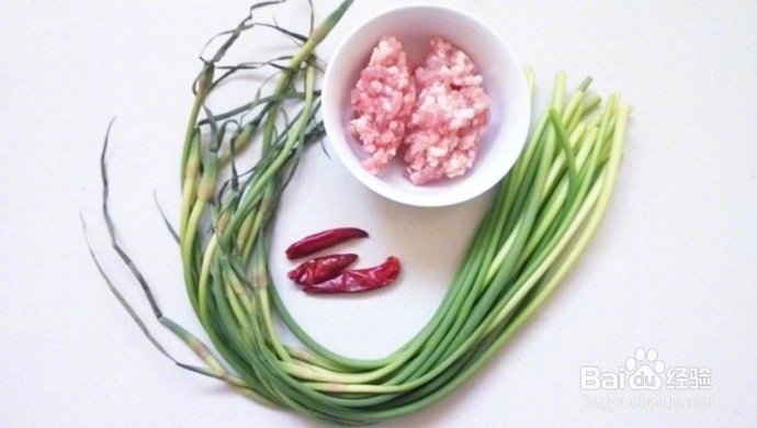 简单易做的下饭菜-肉沫蒜苔