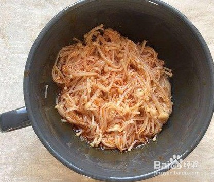 红油金针菇的做法