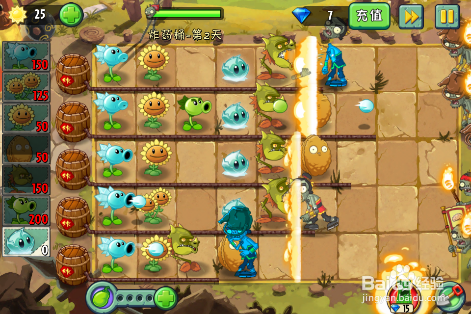 植物大战僵尸2:功夫世界—炸药桶第2天