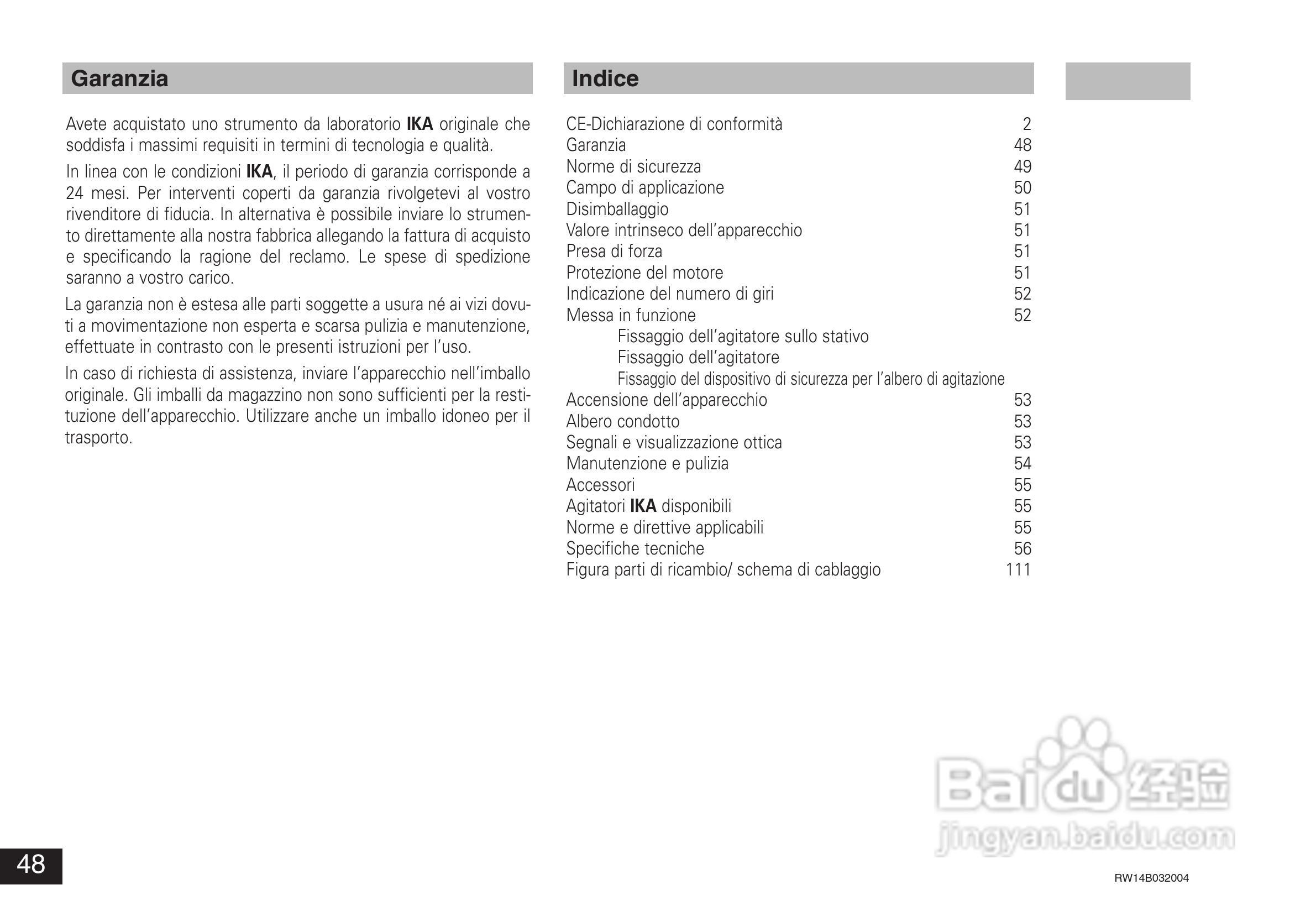 IKA RW14基本型顶置式电子搅拌器使用说明书:[5]