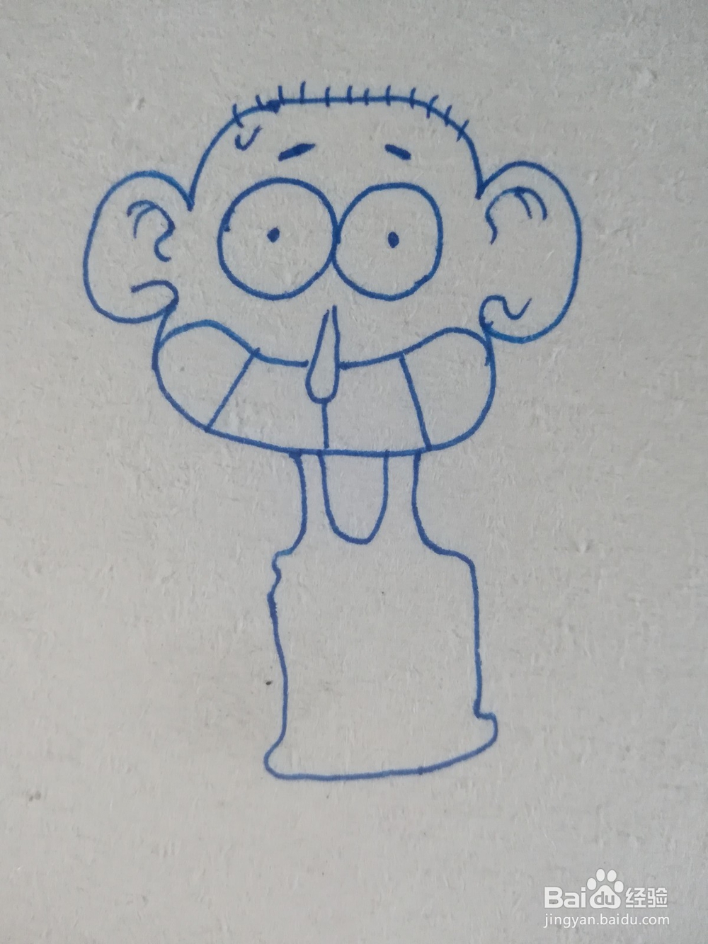 怎么画漫画呆头的简笔画