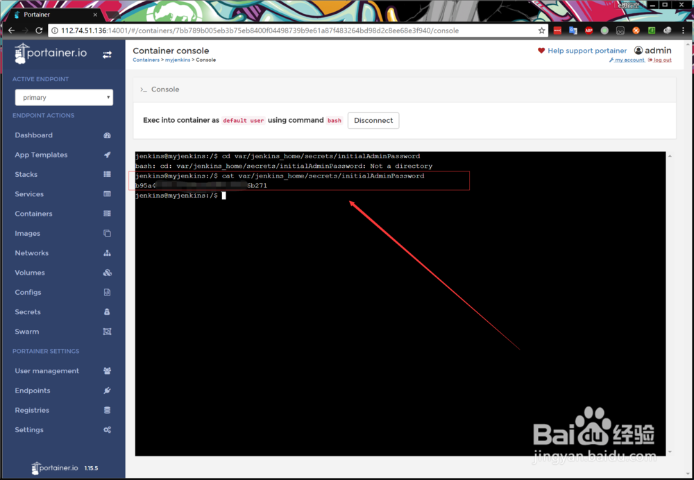 docker portainer安装jenkins