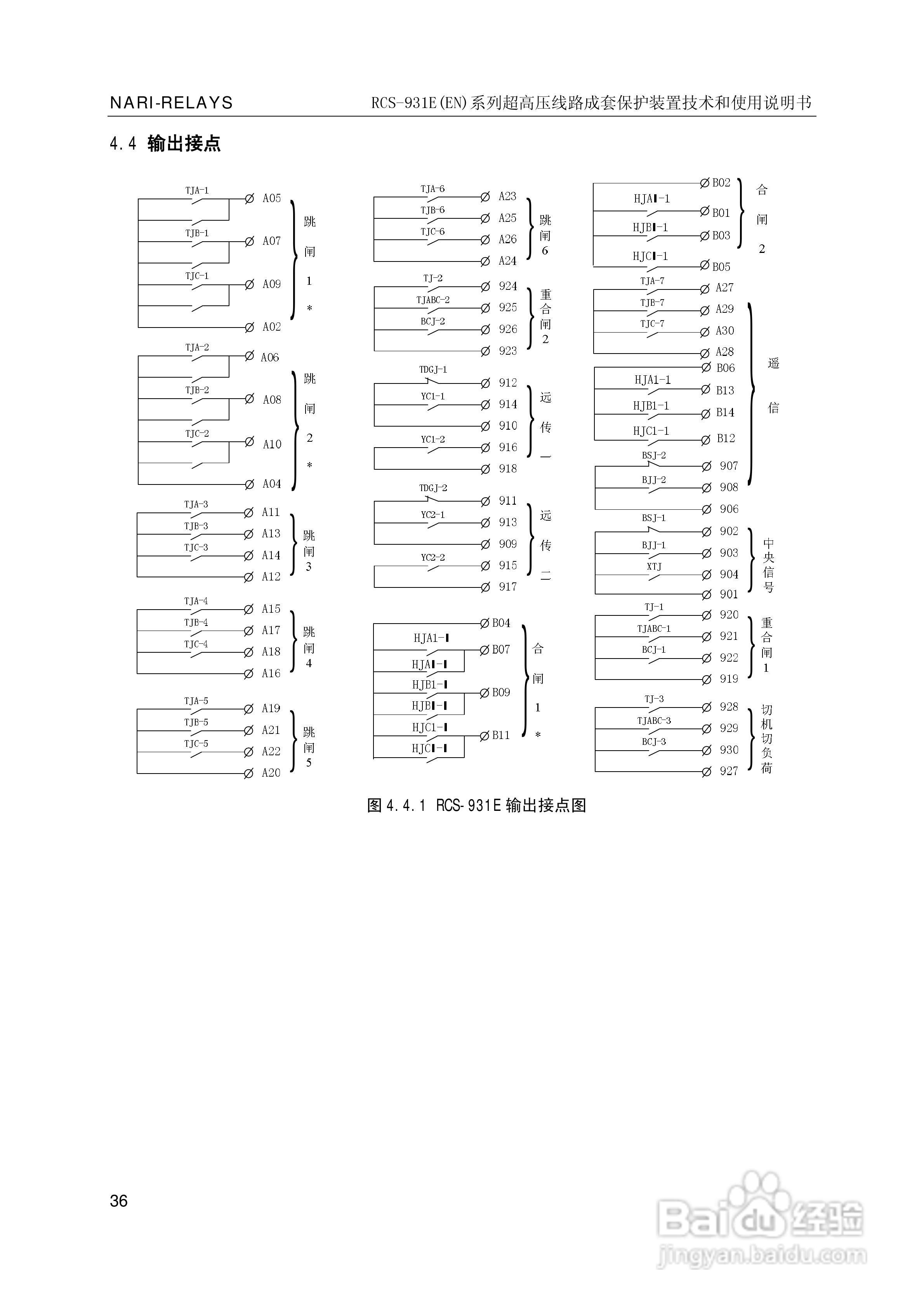 南瑞RCS-931EN超高压线路成套保护装置使用说明书:[5]
