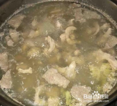 枸杞叶猪杂汤--美食教程