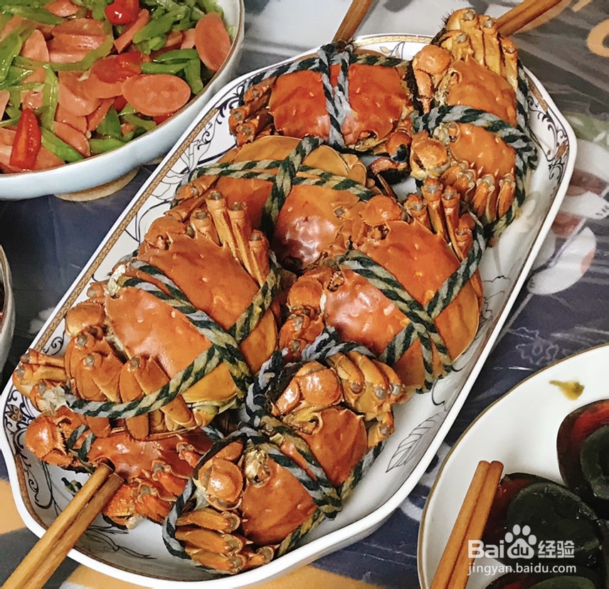 馋哭朋友的清蒸大闸蟹