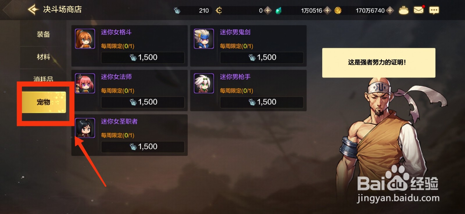 DNF手游怎么获得迷你女法师宠物