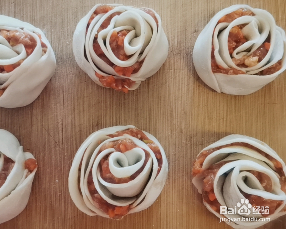 不费事做玫瑰花饺子