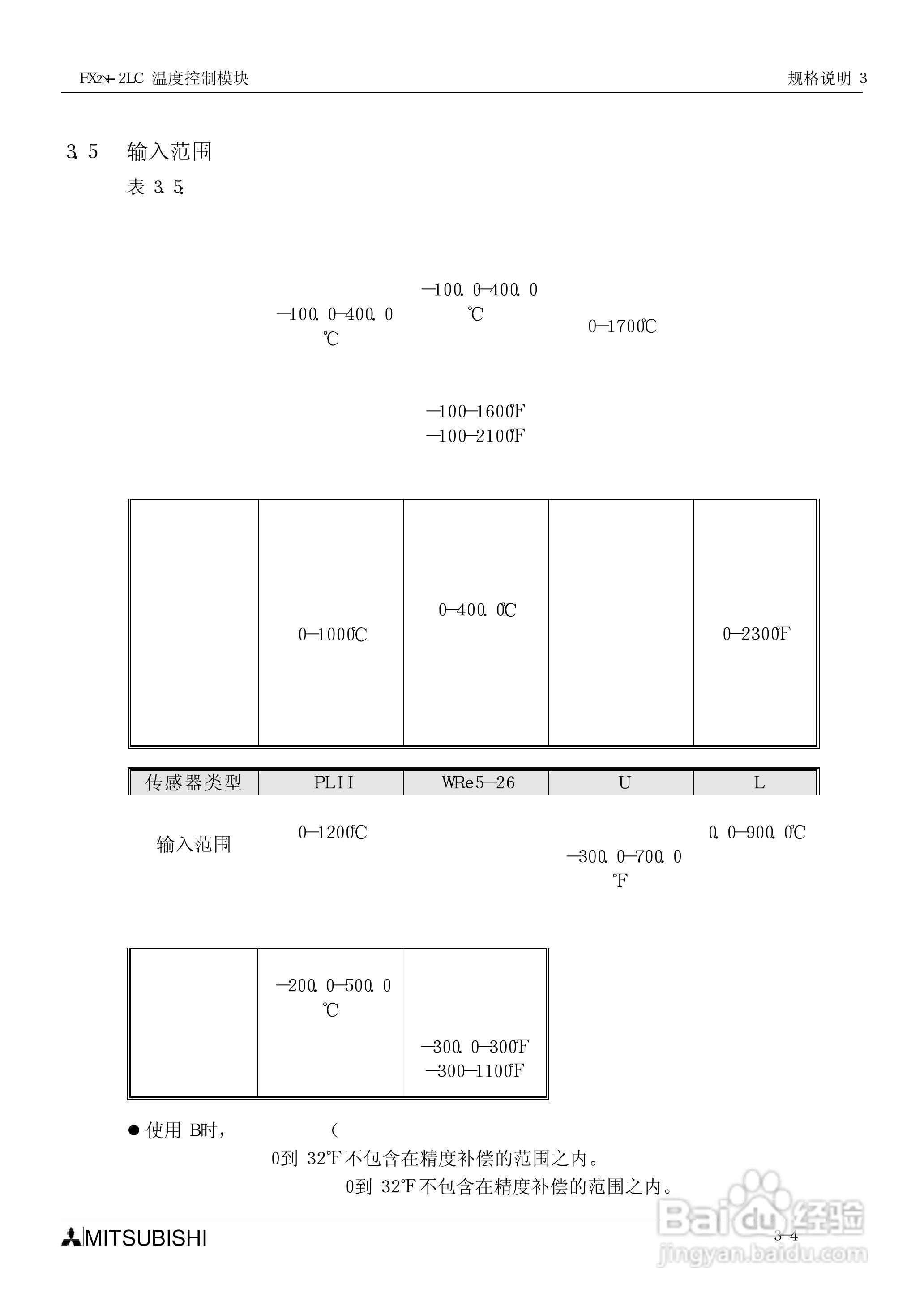 MITSUBISHI FX2N-2LC温度控制模块说明书:[4]