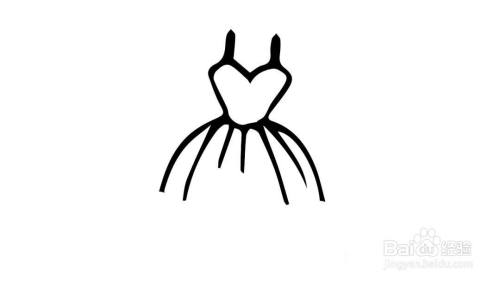 芭蕾舞裙子怎么画