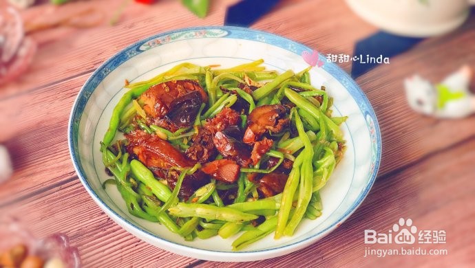 卤鸭炒扁豆怎么做