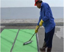 高密封反应粘结型高分子湿铺防水卷材施工工艺