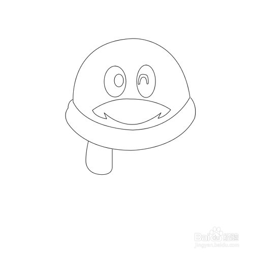如何画qq企鹅简笔画
