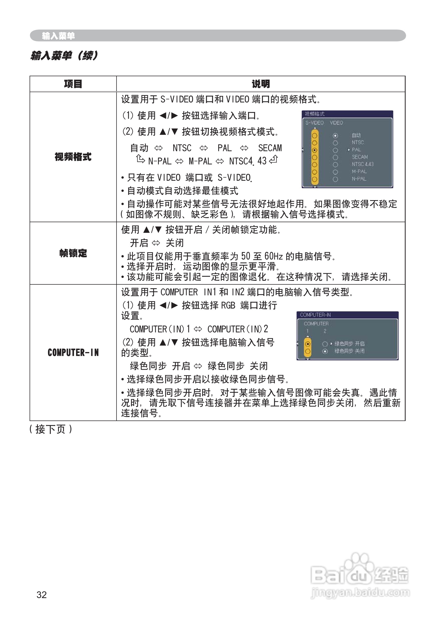 日立 ED-X30投影机说明书:[5]