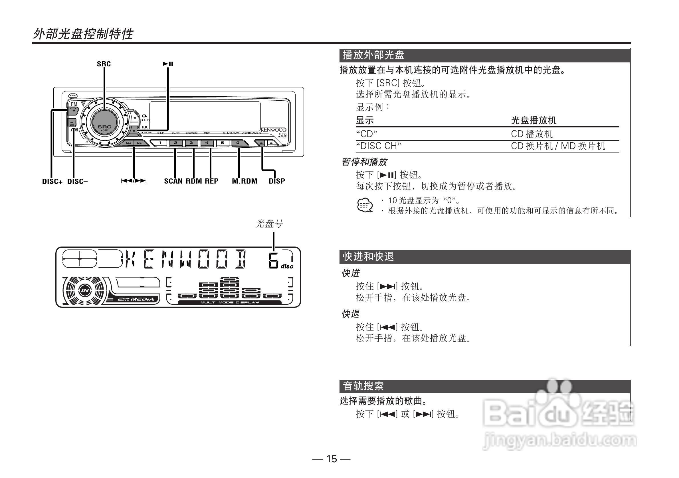 KENWOOD KRC-669/KRC-669G卡式接收机说明书:[2]