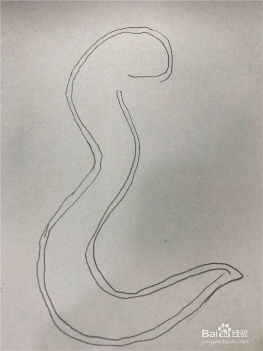 蛇的简笔画的画法