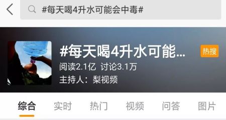 每天喝4升水可能会中毒？正确喝水你应该这样做