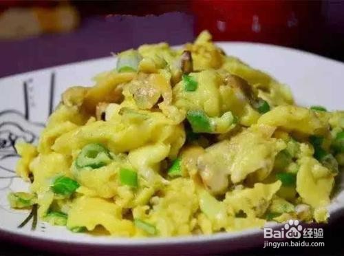 蛤蜊肉鲜炒蛋