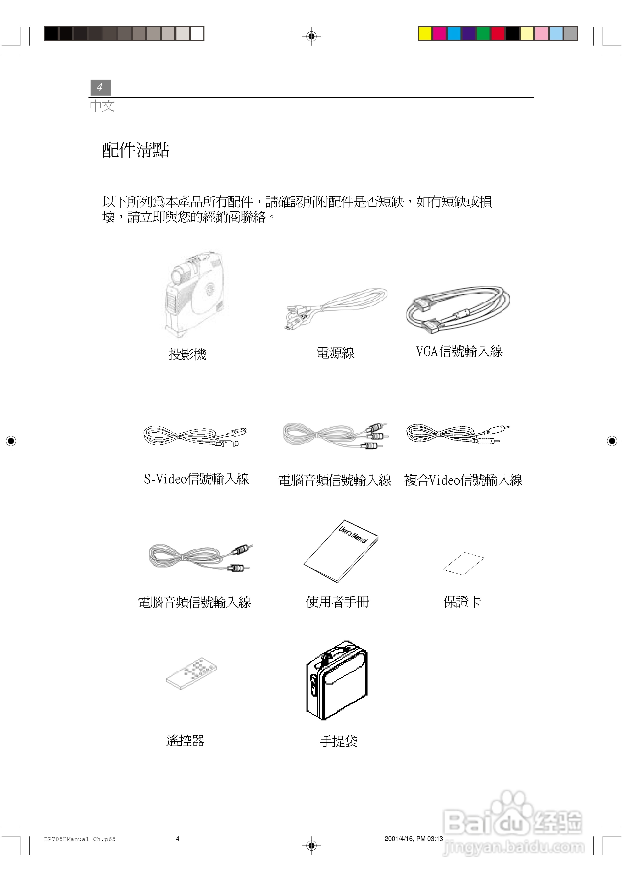 Optoma奥图码 EP705H投影机说明书:[1]