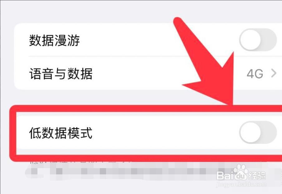 如何启用苹果手机的低数据模式