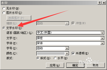 制作文档的防伪标志