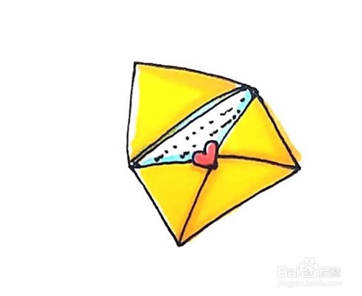 信件的儿童卡通简笔画教程