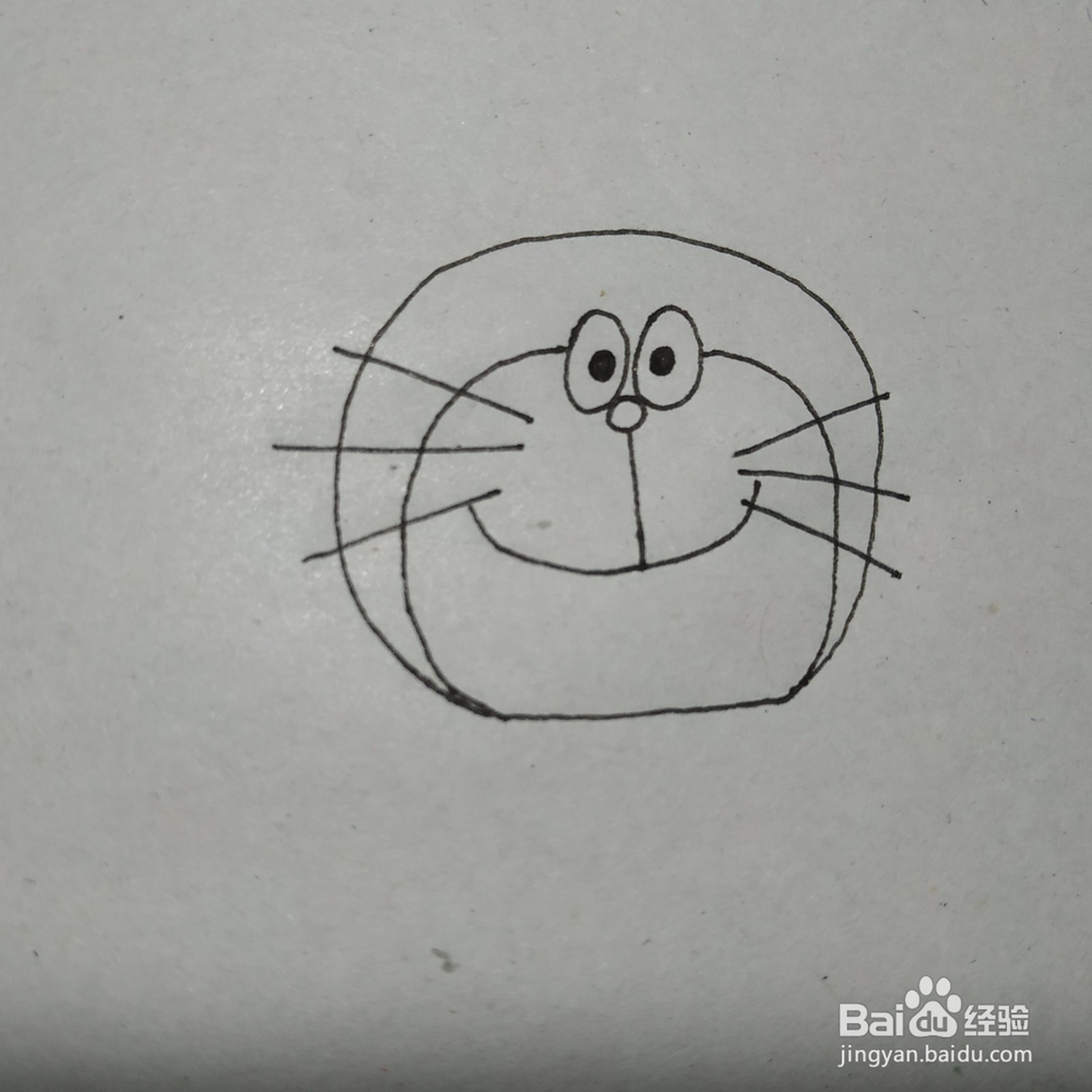 叮当猫的简笔画怎么画