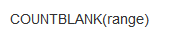 COUNTBLANK函数怎么用