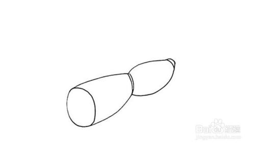 莲藕的儿童卡通简笔画教程