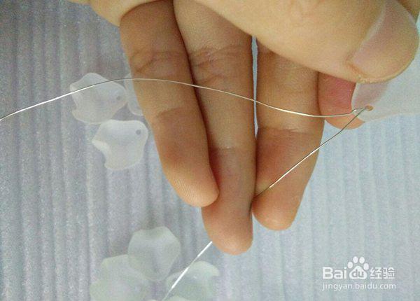 花瓣串珠花朵的diy教程