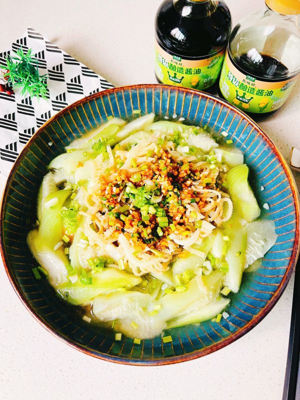 宝贝爱上丝瓜牛百叶鲜汁菜