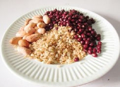 红粳米花生红豆米糊