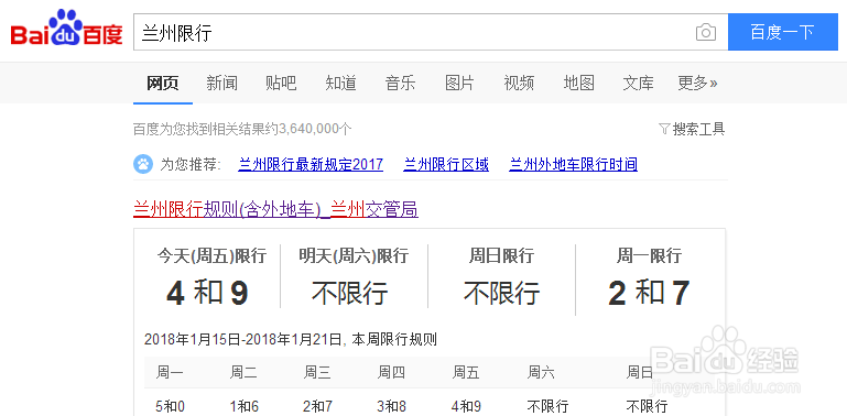 2018兰州限行限号区域图是什么？