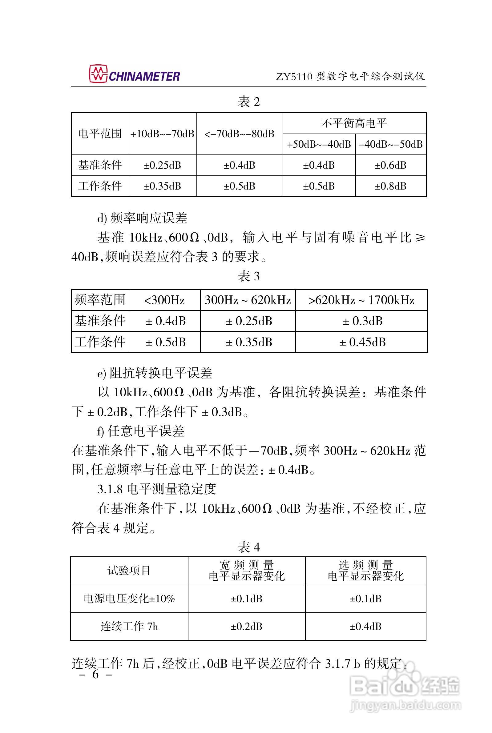 ZY5110数字电平综合测试仪说明书:[1]