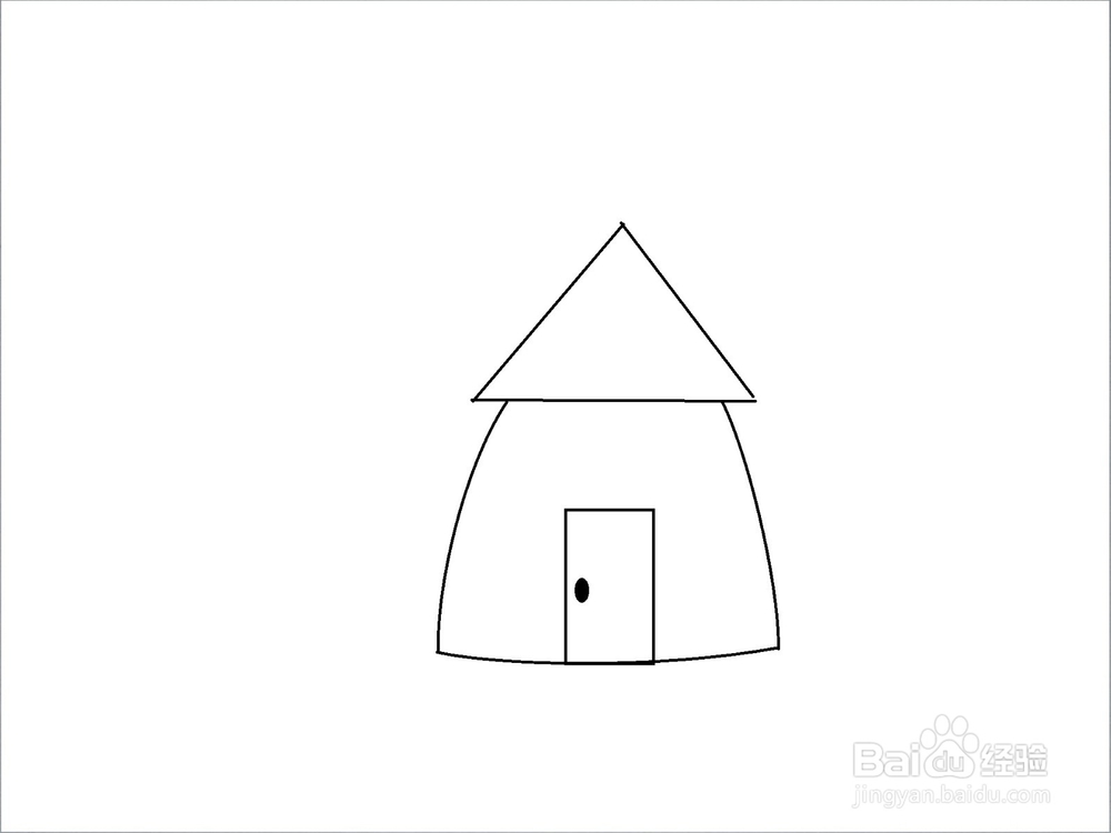 小兔的家：简笔画步骤