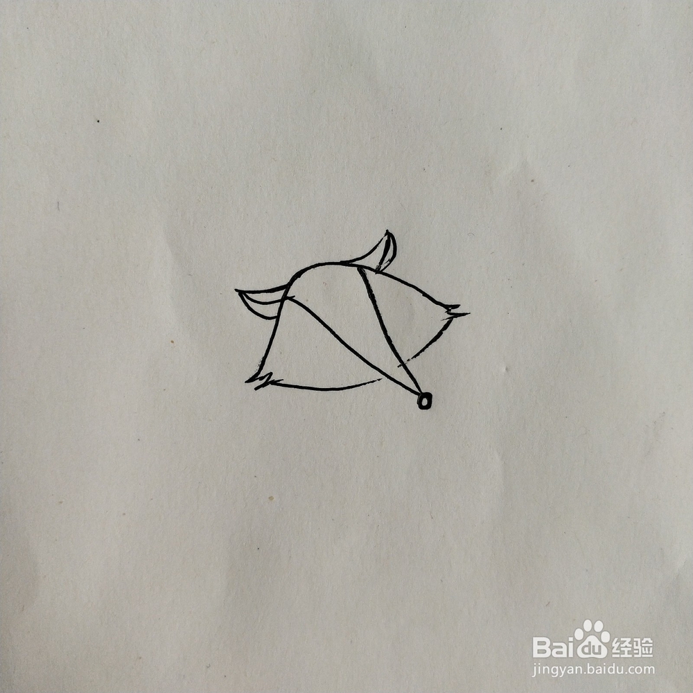 怎么画狐狸的卡通简笔画