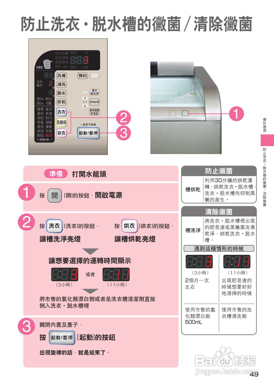 日立SF-BW12GV洗衣机使用说明书:[5]