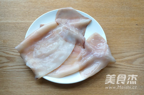 椒盐鱿鱼花的做法